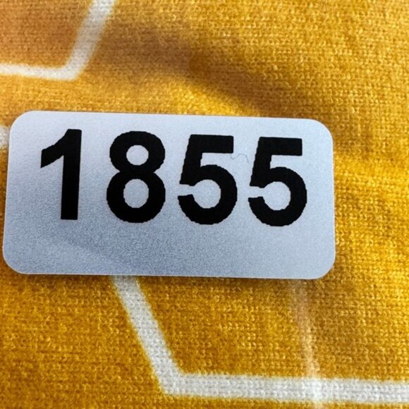 Arianna by Howards Womens Small Medium Gold Hexagon Print Short Sleeve Dress New - Picture 14 of 14